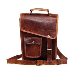 Classic Elegance Dark Brown Messenger Leather Bag