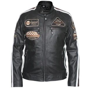 American Classic Urban Motors Black Leather Jacket