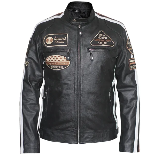 American Classic Urban Motors Black Leather Jacket