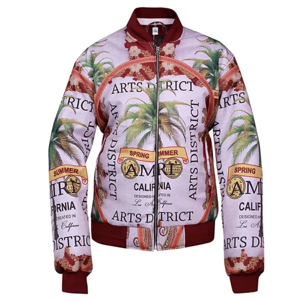 Amiri Rum Label Graphic Print Bombe