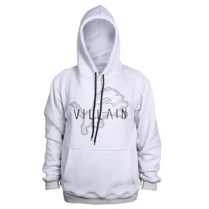 Detroit Lions Villain White Pullover Fleece Hoodie