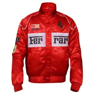 Lana Del Rey Ferrari Racing Red Bomber Jacket