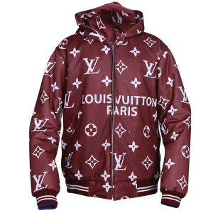 Louis Vuitton Velour Red Hoodie