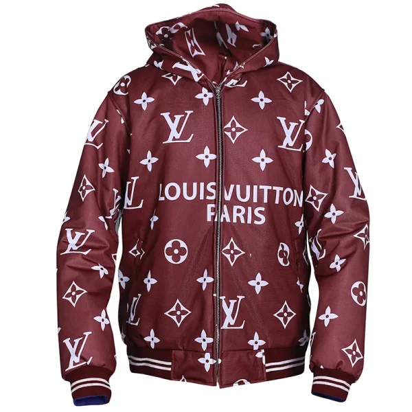 Louis Vuitton Velour Red Hoodie