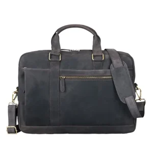 Timeless Grey Business Leather Bag