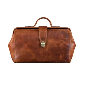 Versatile Men's Leather Luggage Bag