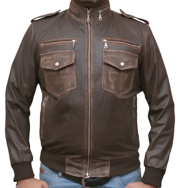 Brooklyn Nine-Nine Brown Biker Leather Jacket