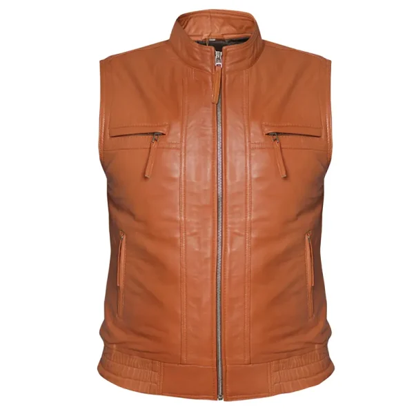 Men’s Biker Rider Rocker Motorcycle Leather Vest