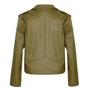 Alice Shortcomings 2023 Sherry Cola Leather Green Jacket
