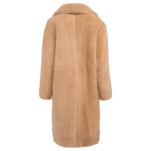 Brown Reversible Shearling Coat