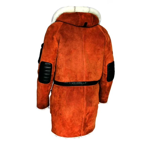 Mens-Brown-Leather-Hooded-OverCoat