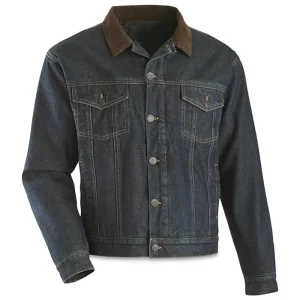 Men's Quilt Lined Denim Jean Jacket