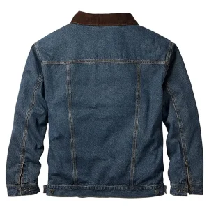 Stockyards Cowboy Cut Flannel Lined Denim Jacket
