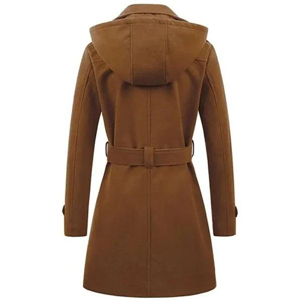 Winter Overcoat Notched Lapel Collar Overcoat