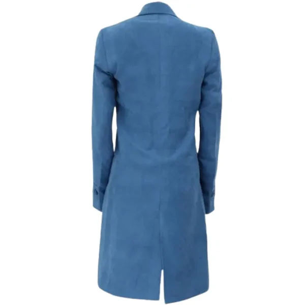 Womens-Double-Breasted-Blue-Trench-Coat
