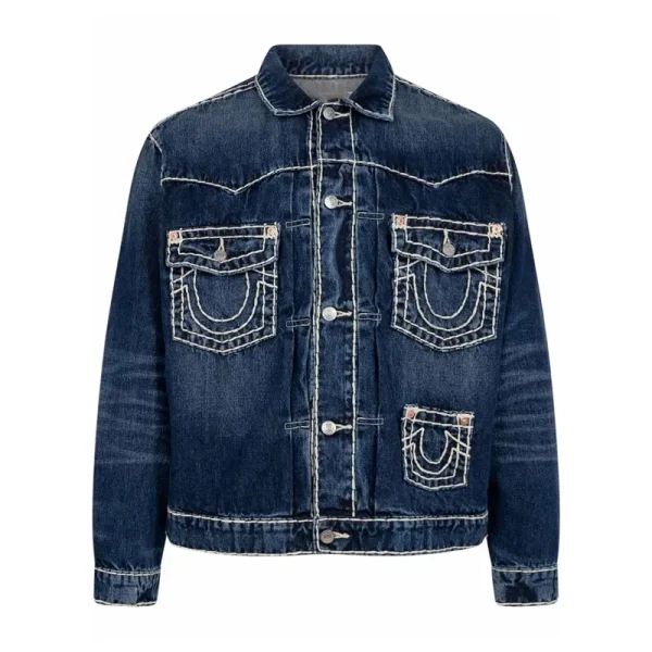 X True Religion Denim Trucker Jacket