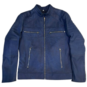 Men’s Elite Cafe Racer Blue Jacket